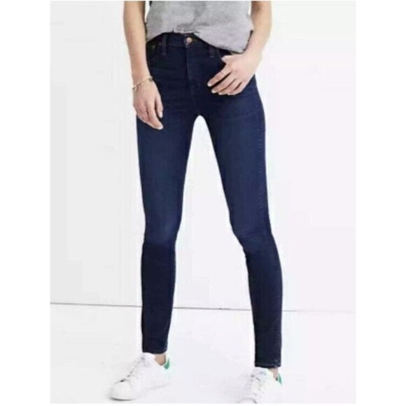 Madewell Women's 10" High-Rise Skinny Jeans Medium Wash Size 26 - Picture 1 of 10
